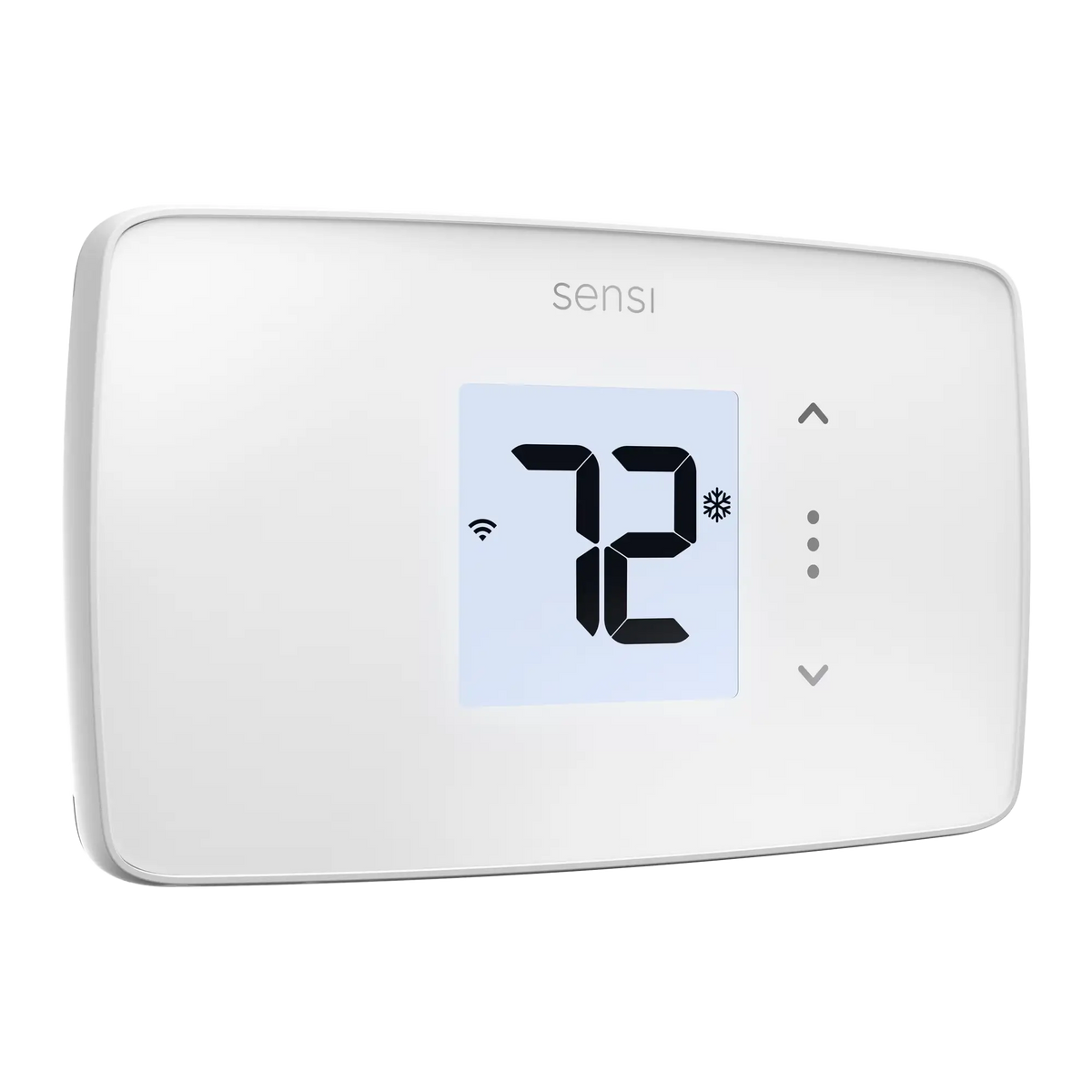 Sensi ST25W-Digital Thermostat in white-3 qtr view