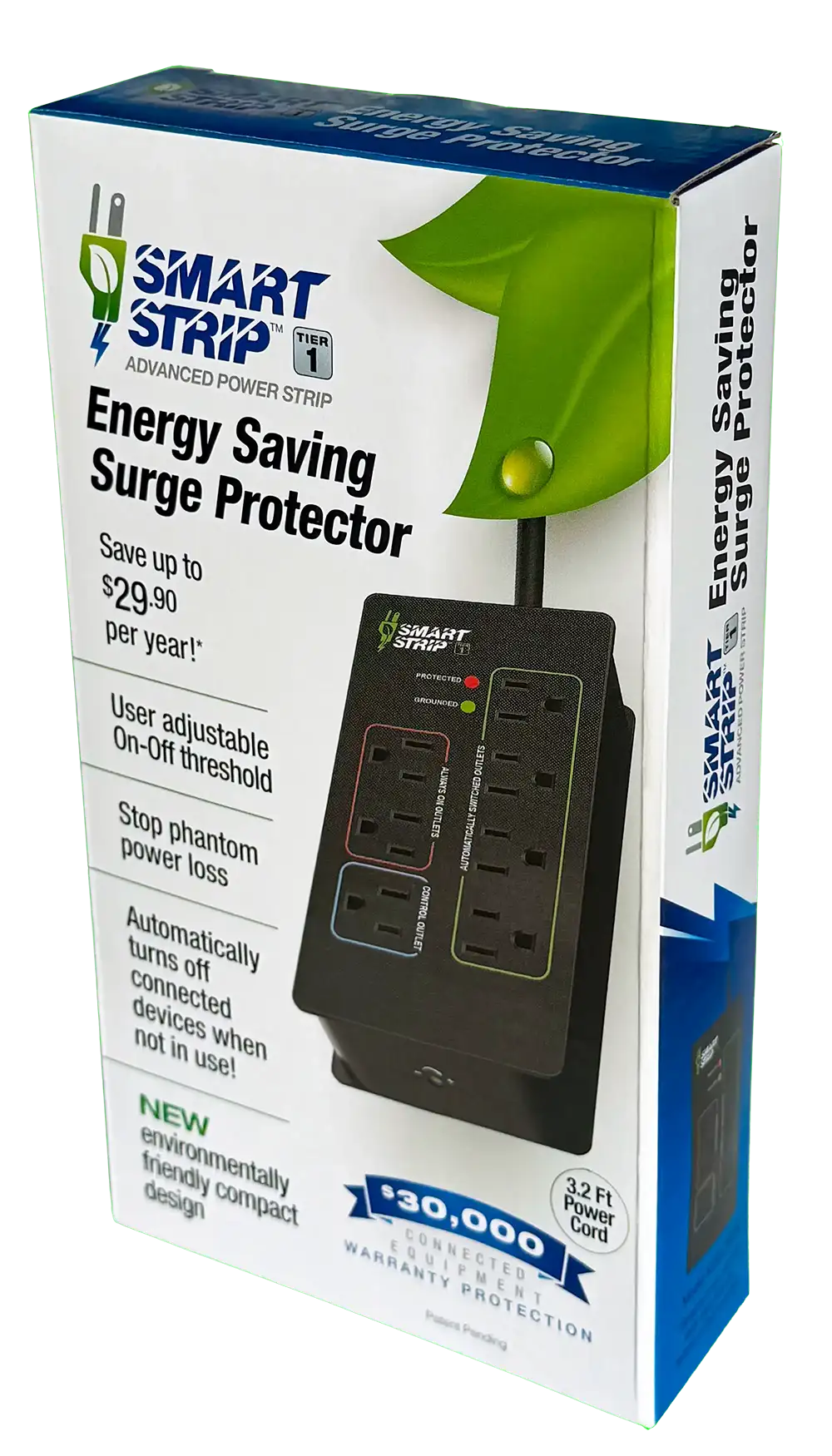 BITS Ltd KCG-7MVR  Tier 1 Advanced Smart Strip—3-quarter front view of the packaging