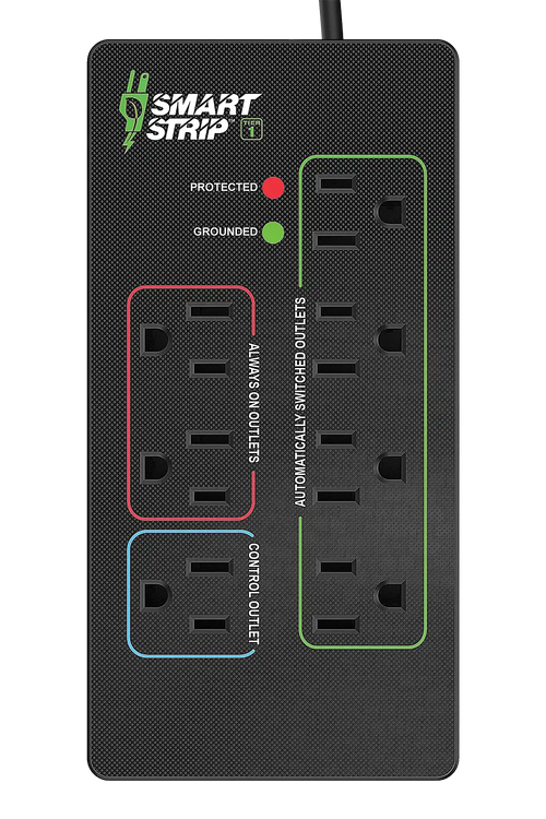 BITS Ltd KCG-7MVR  Tier 1 Advanced Smart Strip—with 1 control outlet, 2 always-on outlets and 4 automatically switched outlets