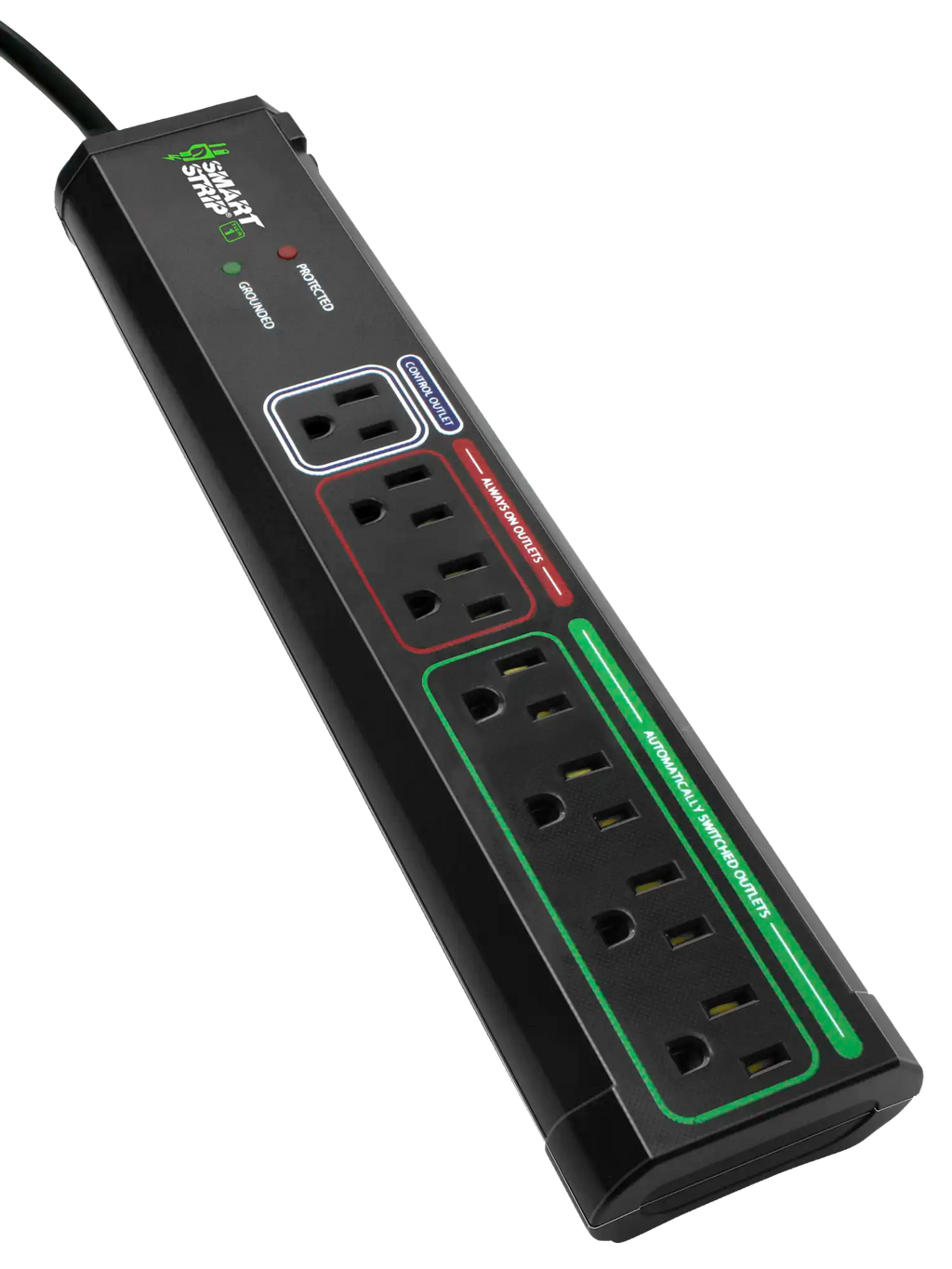BITS Ltd Tier 1 Advanced Smart Strip ECG-7MVR with 1 Control outlet, 2 always-on outlets and 4 Automatically switched outlets